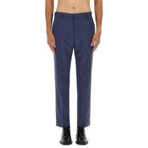 HUGO Men's Wool Blend Tailored Fit Dress Pants Men BLUE